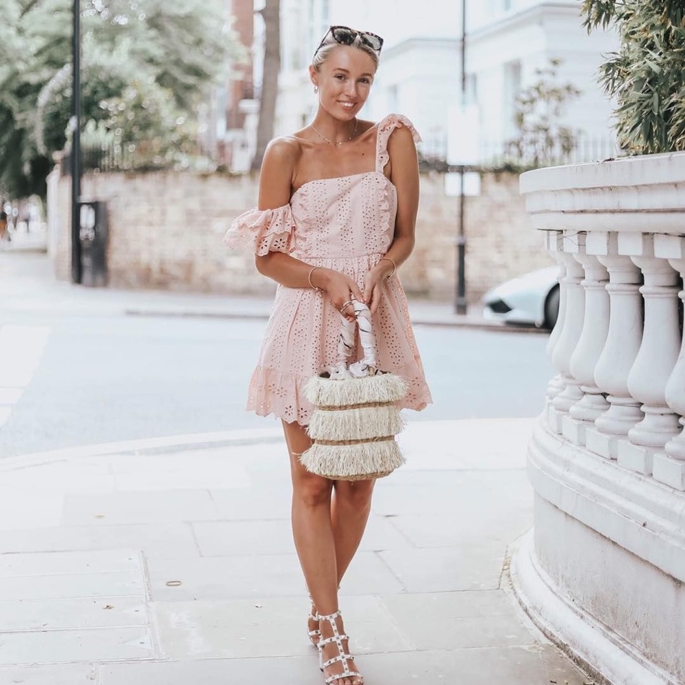Peachy pink Tula Rosa dress